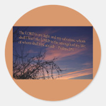 Salmo 27:1 no amanhecer