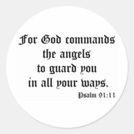 Adesivo Salmo 91:11