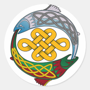Adesivo Salmões celtas