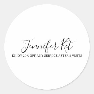 Adesivo Salon spa business discount offer website visits a