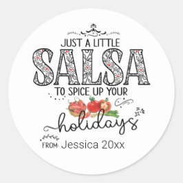 Adesivo Salsa Apimente Seu Natal Floral Vermelho