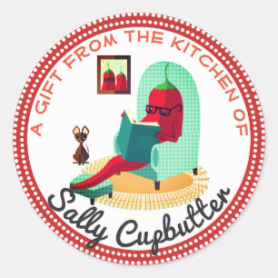 Adesivo Salsa da pimenta de pimentão da cozinha da