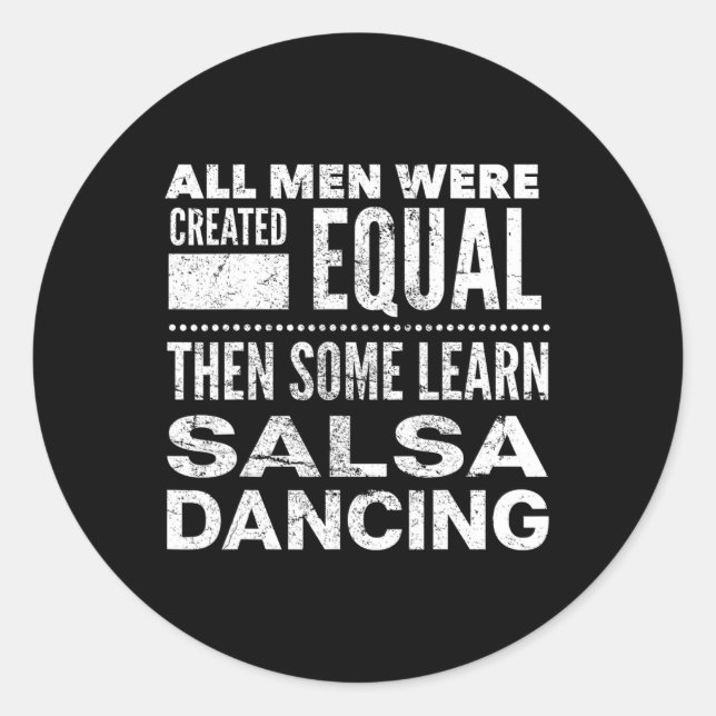Adesivo Salsa Dançando Latim Lover Dançarinos Diversão Dec (Frente)