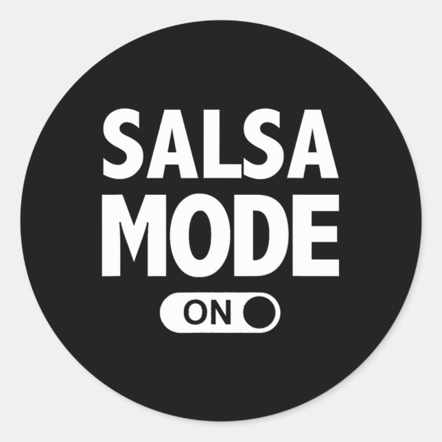 Adesivo Salsa Dance Funny Dancing Mode On (Frente)