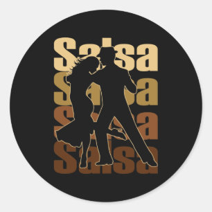 Adesivo Salsa Dance para música latina Dance Salsa