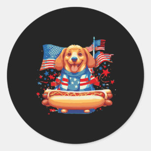 Adesivo Salsichas de Cachorro-Quente Frank Dia Mericano Co