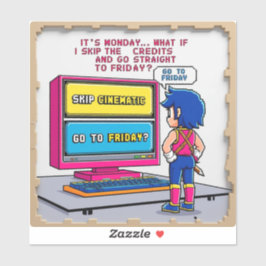 Adesivo Saltar créditos hasta el viernes