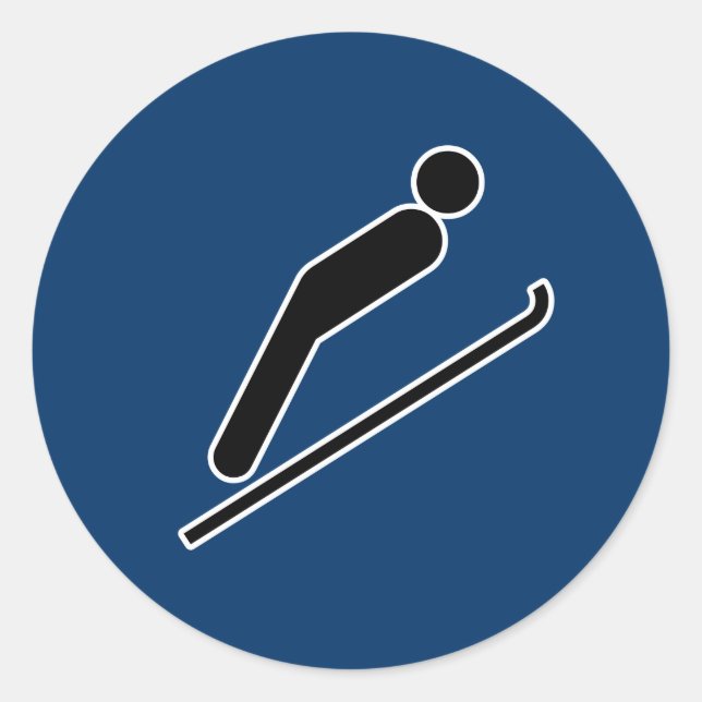 Adesivo Salto de Esqui (Frente)