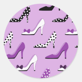 Adesivo Saltos altos roxos