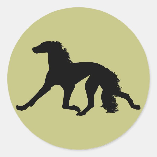 Adesivo Saluki Silhouette (Frente)