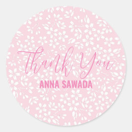 Adesivo Salva de cereja de SAKURA Obrigado.