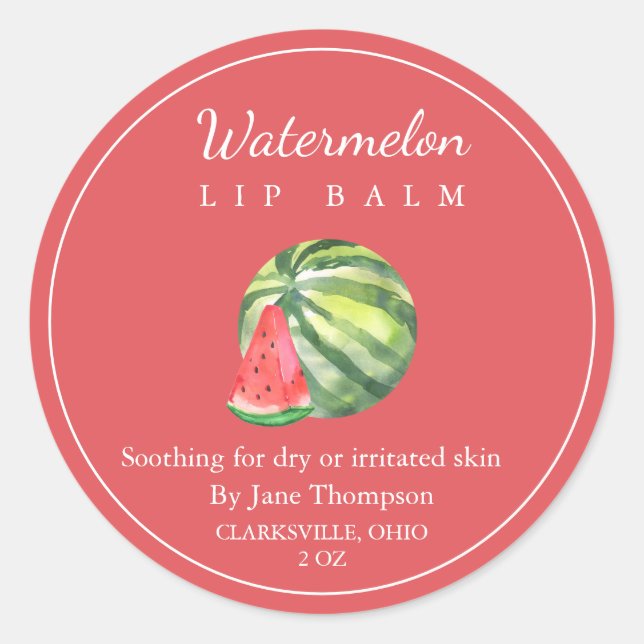 Adesivo Salva de melancia/rótulo de balão (Frente)