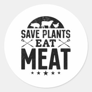 Adesivo Salva Plantas Comem Carne Cozinhar Byrbecue Che