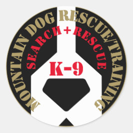 Adesivo Salvamento/Formação de Cães de Montanha K-9