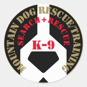 Adesivo Salvamento/treinamento de cães de montanha K-9