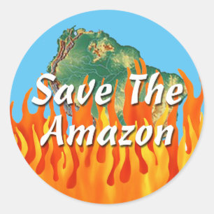 Adesivo Salvar a Amazônia