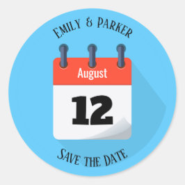 Adesivo Salvar a data rasgar do calendário