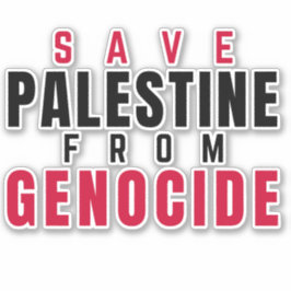 ADESIVO SALVAR A PALESTINA DO GENOCÍDIO