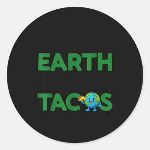 Adesivo Salvar A Terra Único Planeta Com Tacos Citação Div