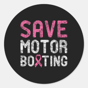 Adesivo Salvar Barco de Motor - Bater no Cancer da Mama