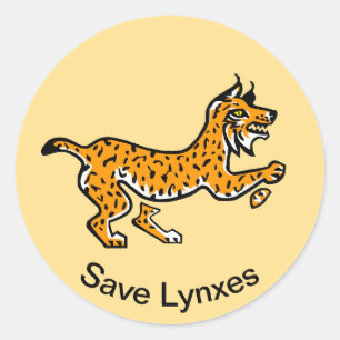Adesivo Salvar LYNXES - Vida Selvagem - Natureza