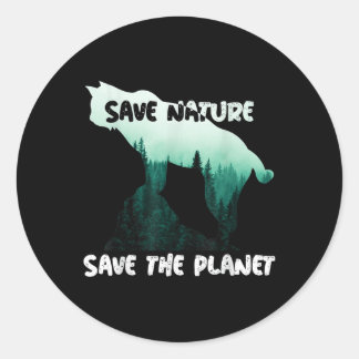 Adesivo Salvar Natureza Salvar Proteção Ambiental do Plane