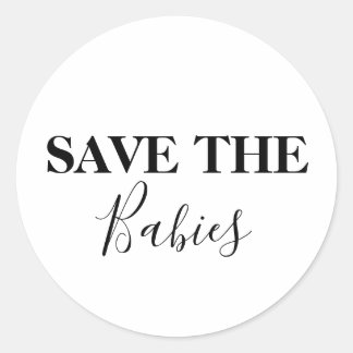 Adesivo Salvar o Aborto Pró-Vida dos Bebês
