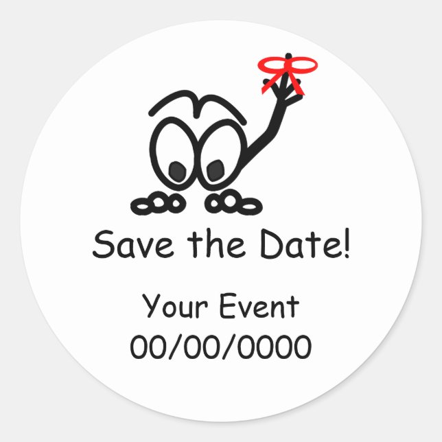 Adesivo Salvar o Lembrete de Data (Frente)