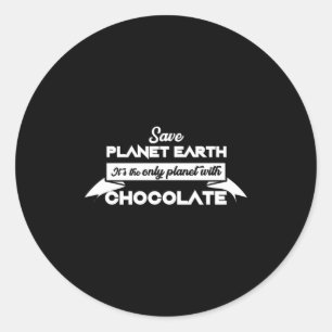 Adesivo Salvar o Planeta Terra Pelo Chocolate Divertido Am
