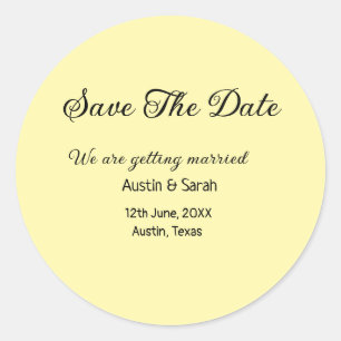 Adesivo Salvar o texto moderno do site de casamento QR da
