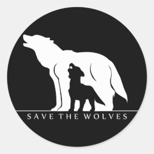 Adesivo Salvar os Lobos