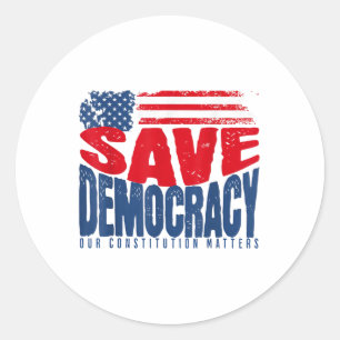 Adesivo Salve a Democracia Nossa Constituição S