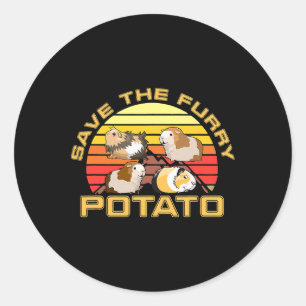 Adesivo Salve A Fúria De Batata-Batata Cute-Gui Furioso