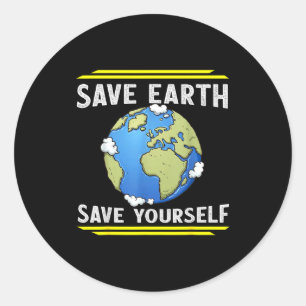Adesivo Salve a Terra Salve a Si Mesmo