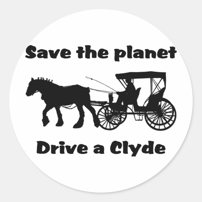 Adesivo Salve a unidade do planeta em um clyde (Frente)