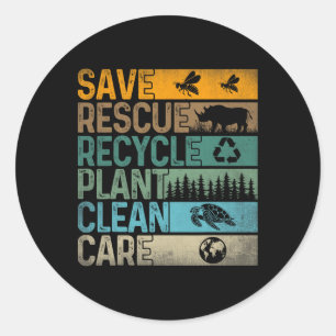 Adesivo Salve Abelhas Salvando Animais Reciclares Plástico