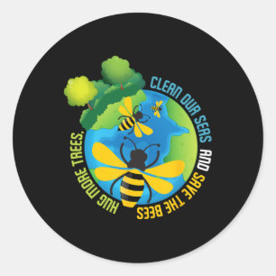 Adesivo Salve As Abelhas - Proteção Ambiental Dia Da Terra