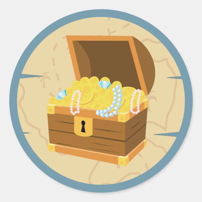 Adesivo Salve! Festa de Aniversário do Menino Pirata (Frente)