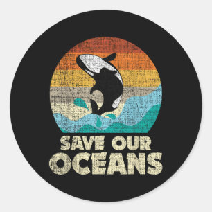 Adesivo Salve Nossa Baleia Orca Oceânica - Terra Dia &