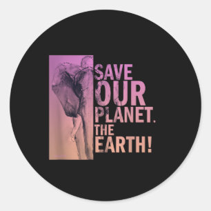 Adesivo Salve Nosso Planeta O Elefante Da Terra