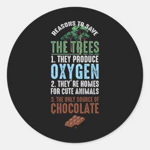 Adesivo Salve O Ambiente Das Árvores Chocolate Animal
