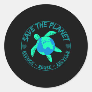 Adesivo Salve O Ambiente Do Dia Da Terra Do Reciclar Da Ta