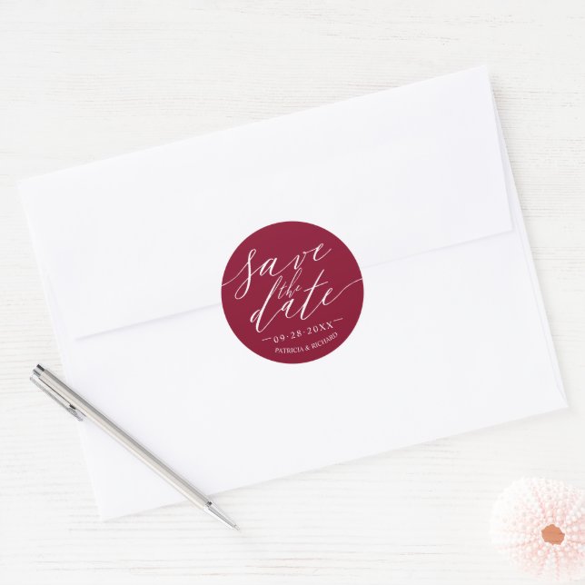 Adesivo Salve o Casamento em Chic Script (Envelope)