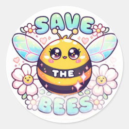 Adesivo Salve O Cute Das Abelhas