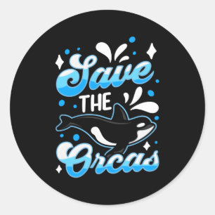 Adesivo Salve O Mar De Baleia Orca Protetor Orca Orca