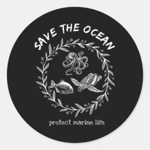 Adesivo Salve O Oceano Salve A Terra Nosso Planeta Ama A M
