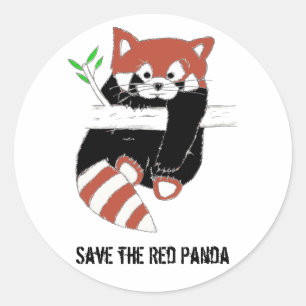 Adesivo Salve o Red Panda aka FireFox