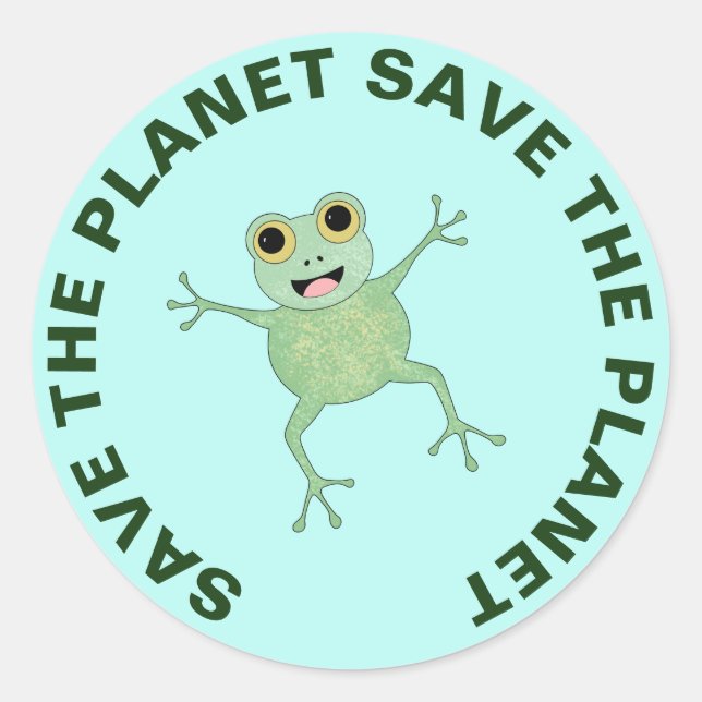Adesivo Salve O Sapo De Pedra Do Planeta (Frente)