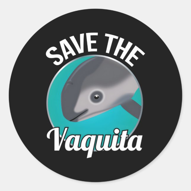 Adesivo Salve O Vaquita Rare Porpoise Cochito (Frente)