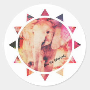 Adesivo Salve os elefantes, bebê elefante